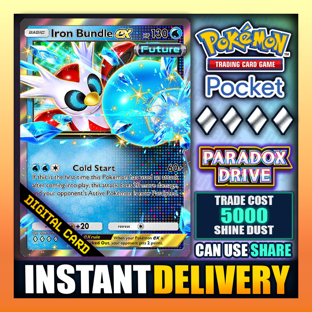 Iron Bundle EX – Pokemon TCG Pocket – Diamond 🔷 Paradox Drive – English ✅