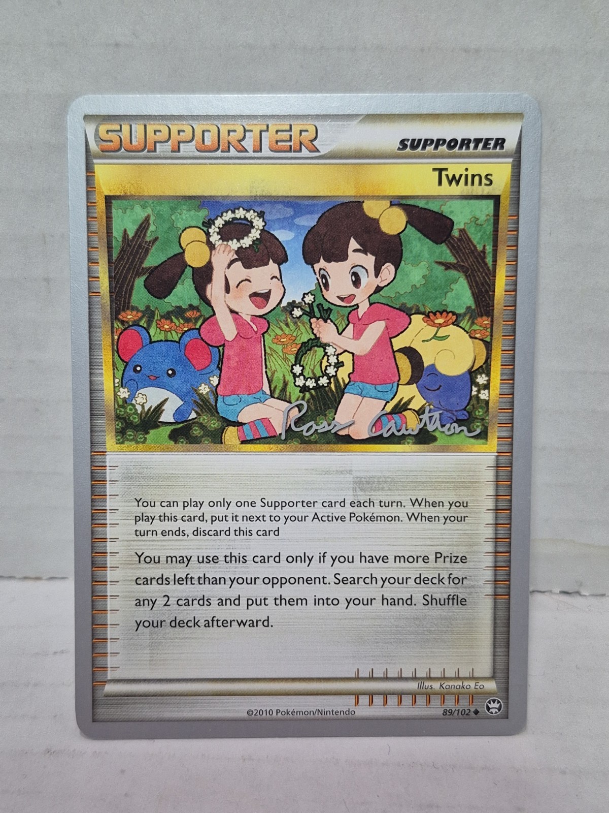 Pokemon Twins Supporter Card 89/102 Regular Uncommon World Championship 2011 LP