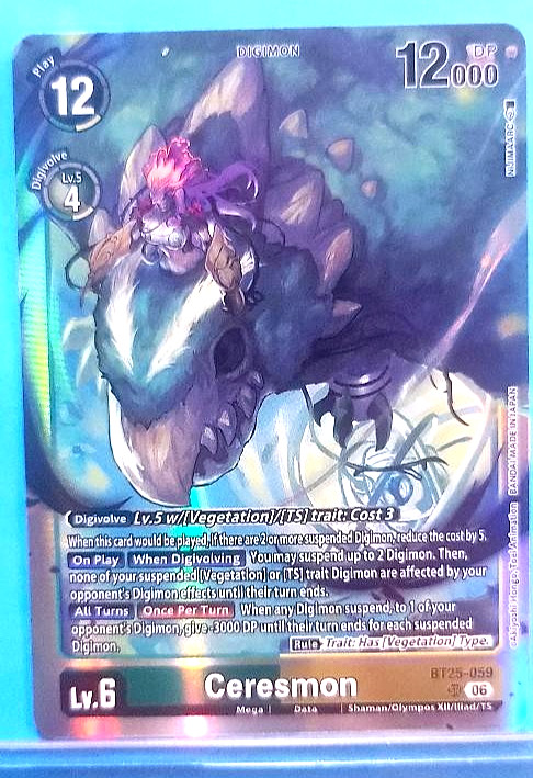Ceresmon BT25-059 SR – Dual Revolution – Digimon TCG NM-MINT
