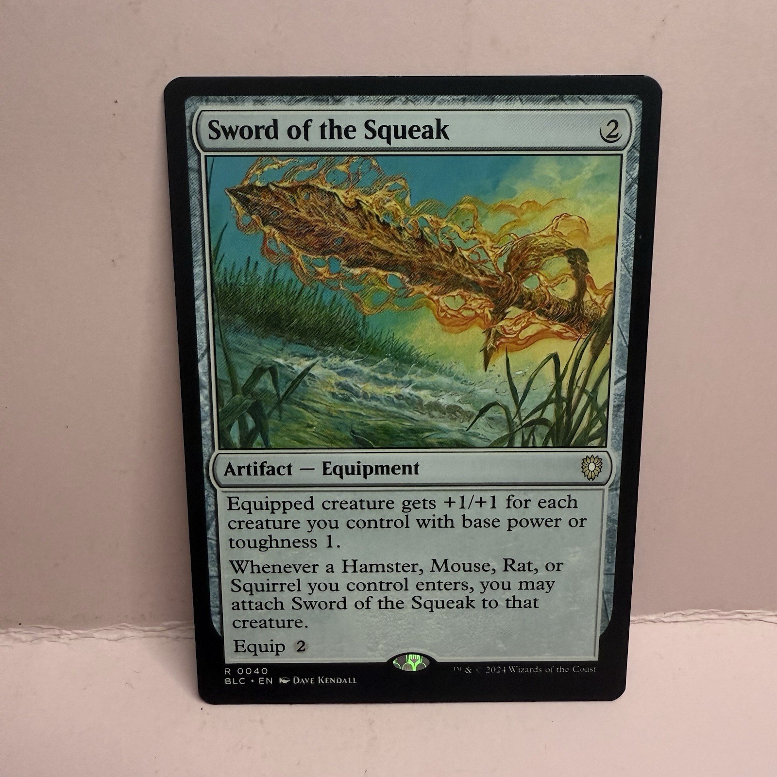 Sword Of The Squeak – N/M – Bloomburrow BLC Magic The Gathering MTG