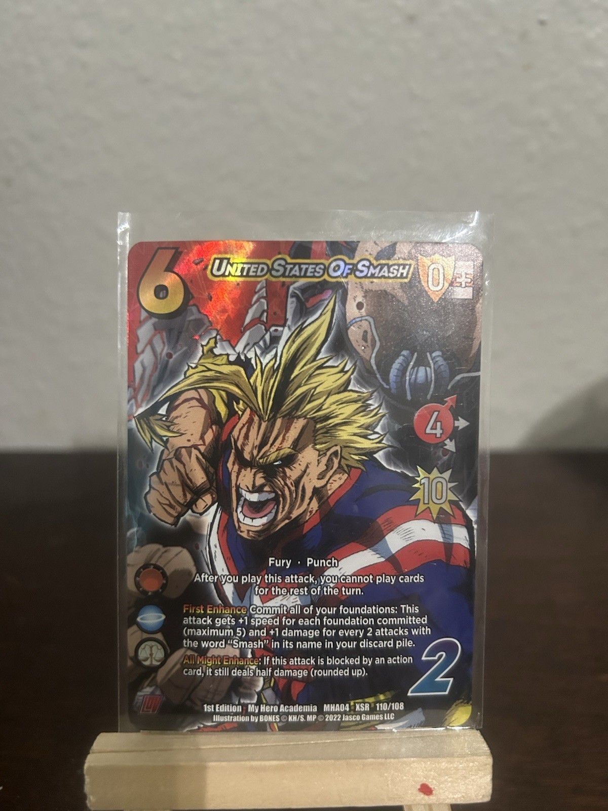 Jasco Games UniVersus MHA United States of Smash 110/108 XSR Foil 1st Ed