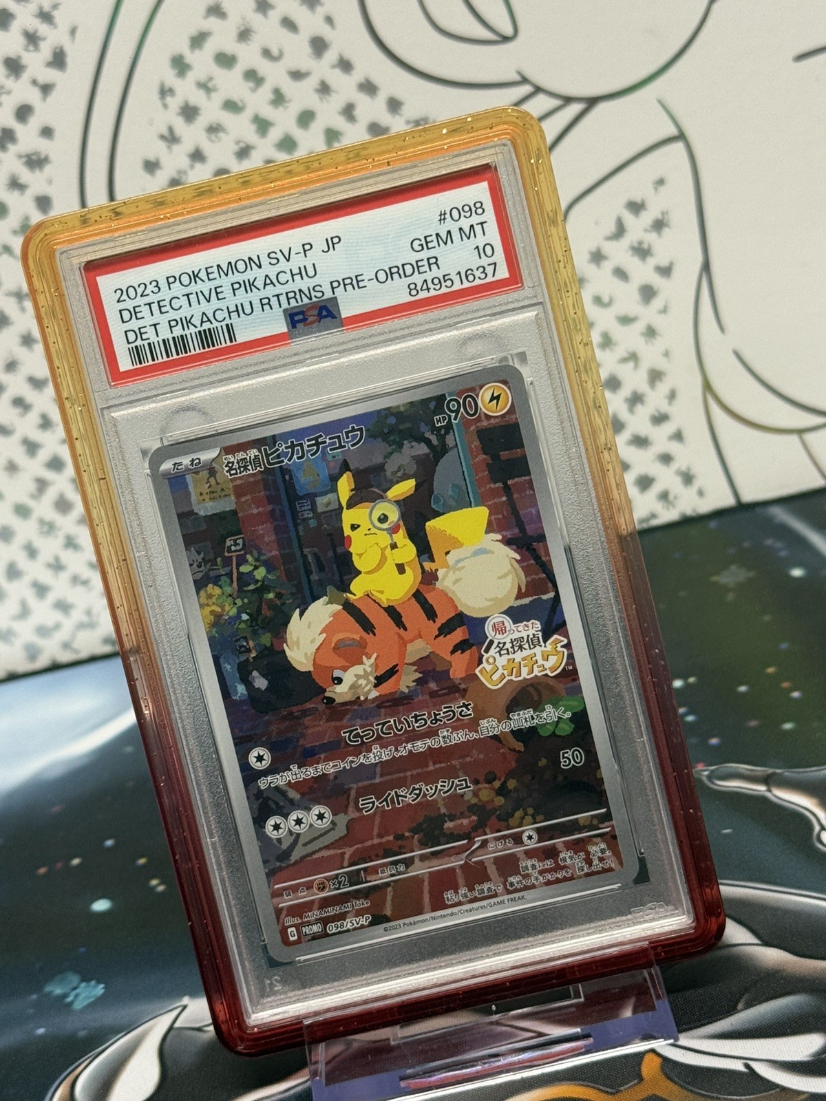 PSA 10 Detective Pikachu 098/SV-P Promo Japanese Pokemon Card