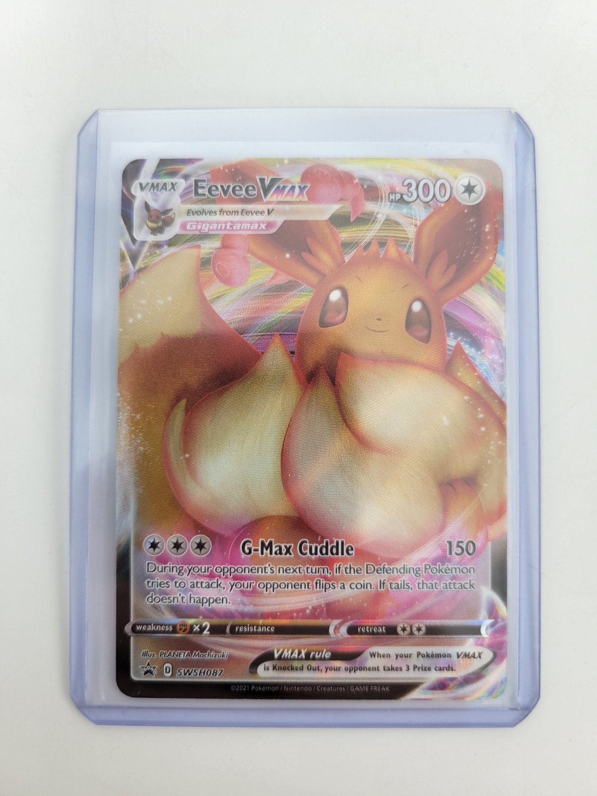 Eevee VMAX SWSH087 SWSH: Sword & Shield Pokemon Promo Card Holo