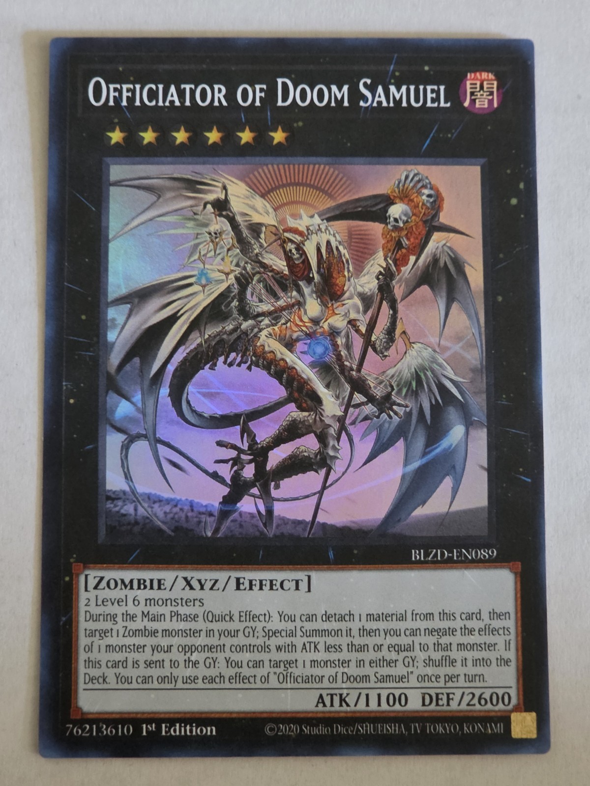 Officiator of Doom Samuel BLZD-EN089 Blazing Dominion 1st Edition NM Yugioh
