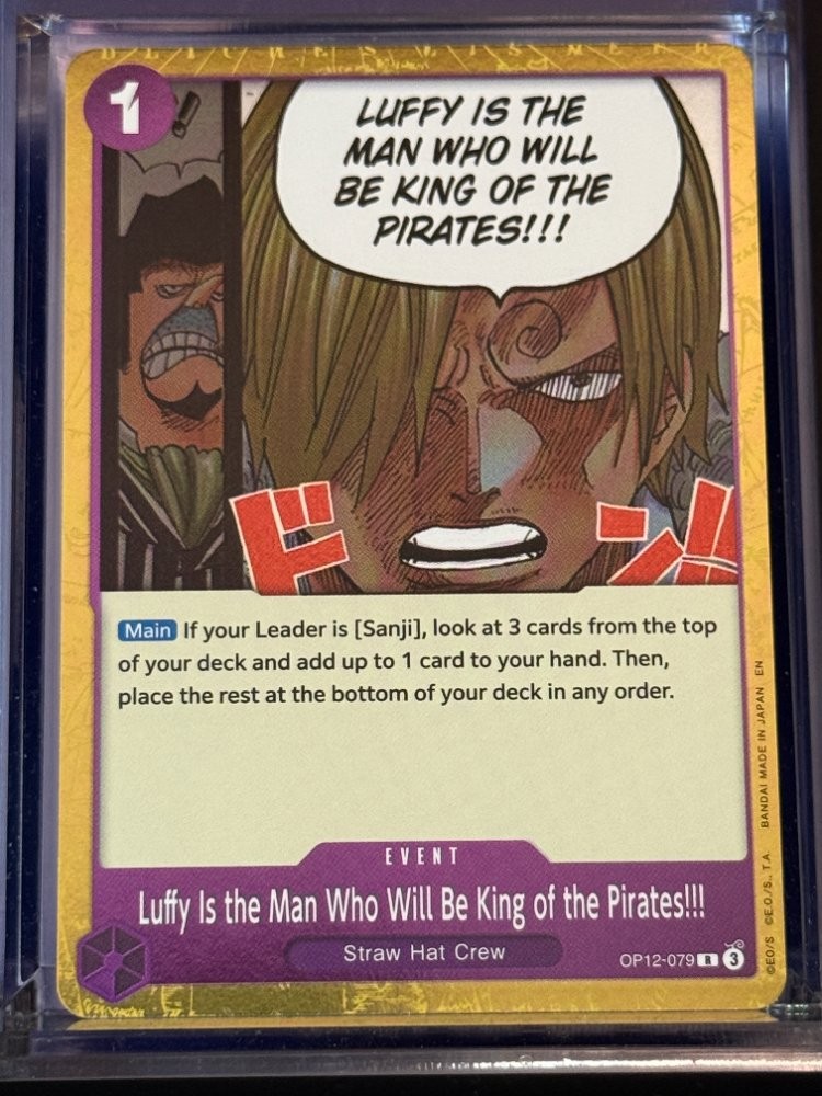 Luffy Is the Man Who Will Be King of the Pirates!!! OP12-079 One Piece TCG R NM