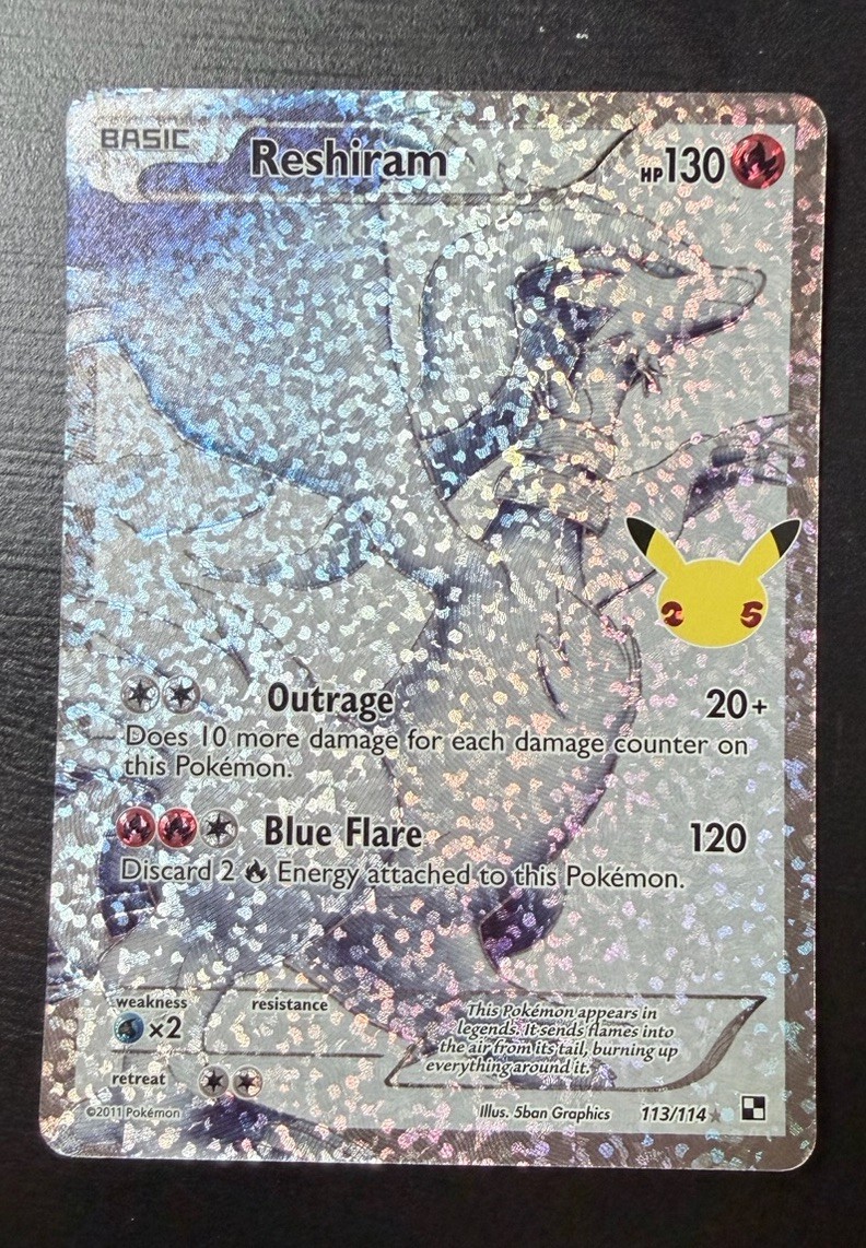Reshiram 113/114 Celebrations: Classic Collection Holo