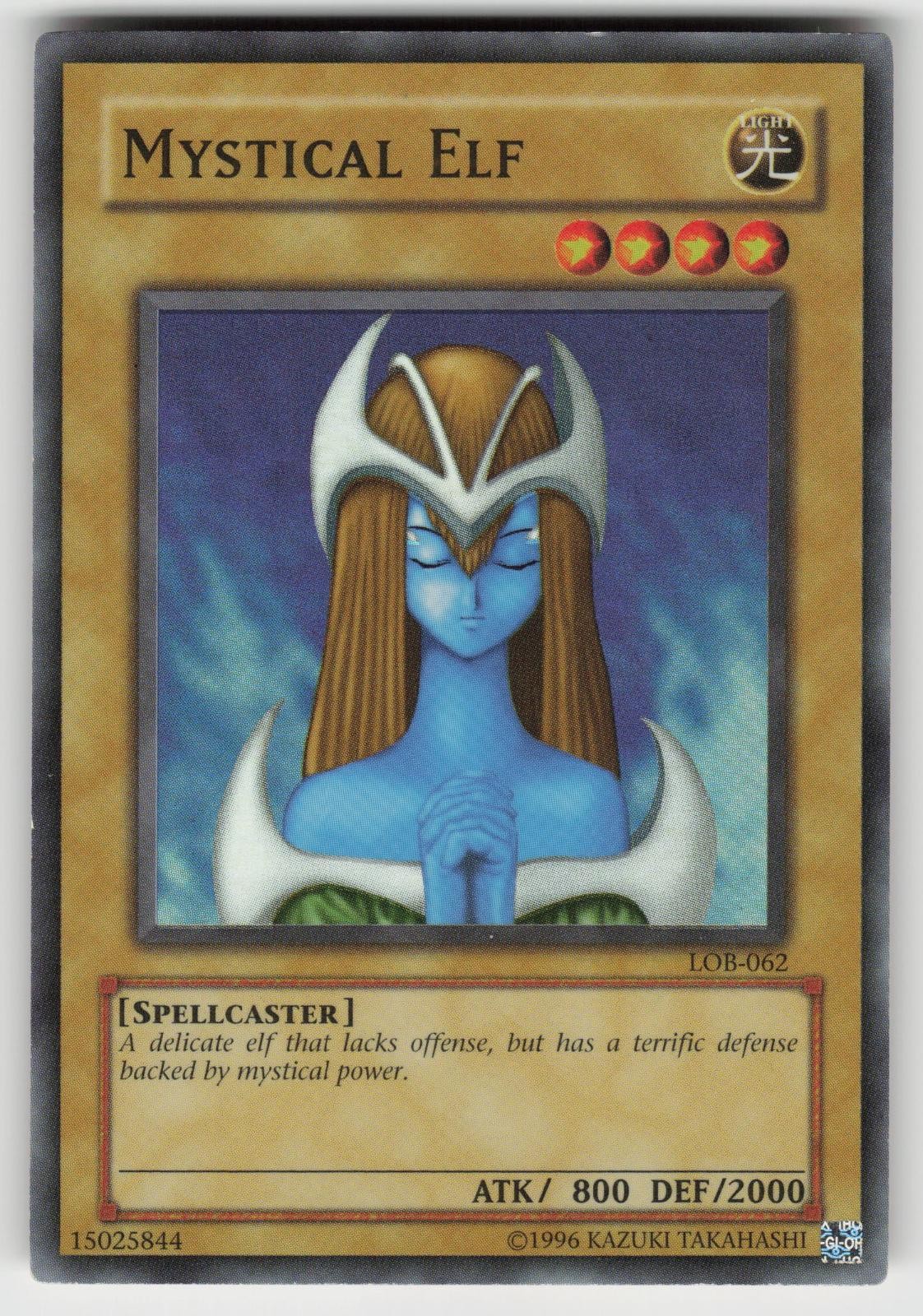 Mystical Elf LOB-062 2002 Original Super Rare Unlimited YU-GI-OH