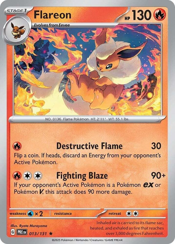 Flareon – 013/131 – Holo Rare – Prismatic Evolutions