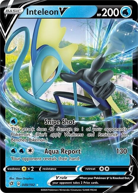Pokemon Rebel Clash Ultra Rare Inteleon V 049/192 – Near Mint (NM)