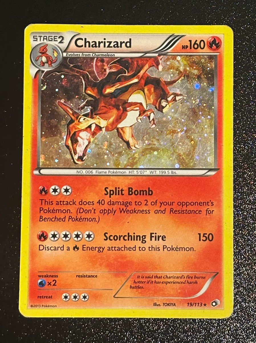 Pokémon Company TCG Charizard 019/113 Cosmos Holo Stage 2 Moderately Played