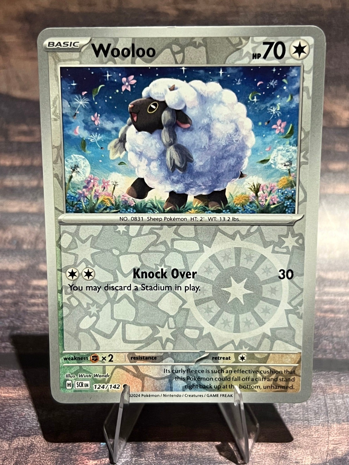 Wooloo 124/142 Common SV07: Stellar Crown Pokemon TCG