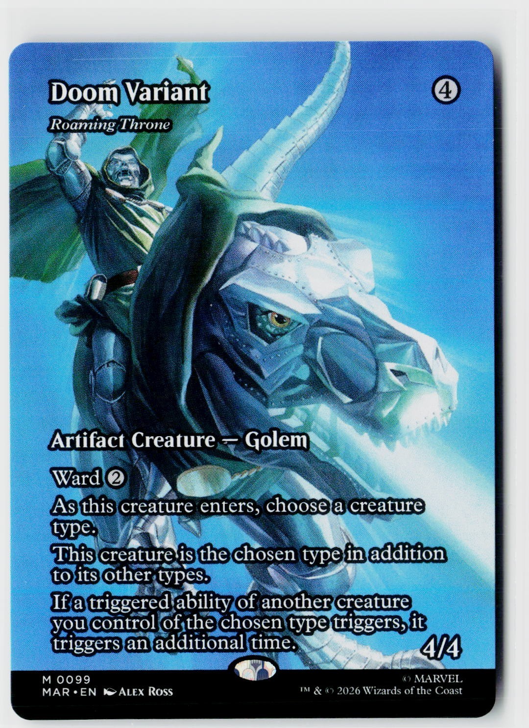 MTG Doom Variant Roaming Throne (Borderless) M MAR Etrnl Legal 99 Regular NM