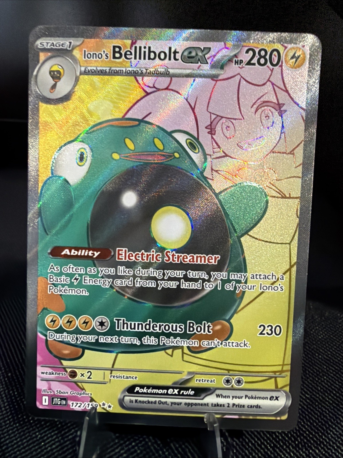 Iono’s Bellibolt ex 172/159 Sv09: Journey Together Holo
