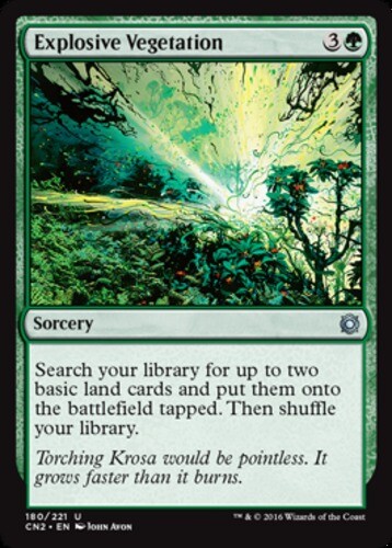 1x Explosive Vegetation MTG – Conspiracy 2: Take The Crown – Light Play