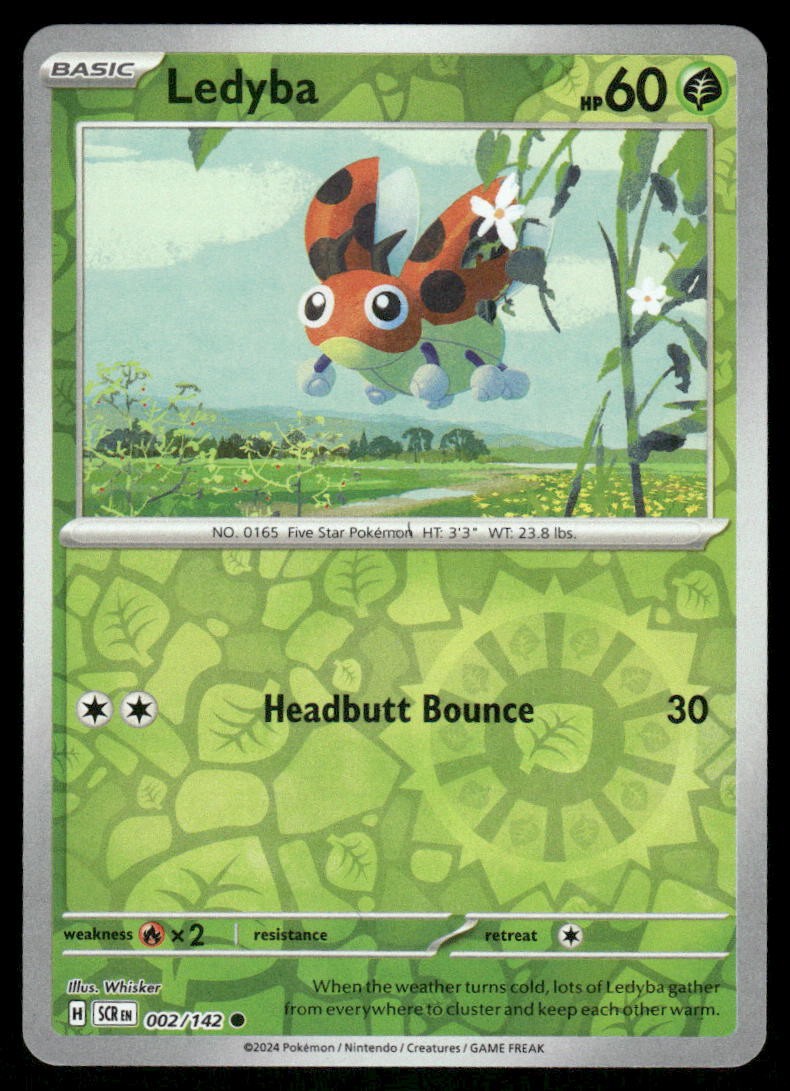 Ledyba 2/142 – Stellar Crown – Reverse Holo Common NM