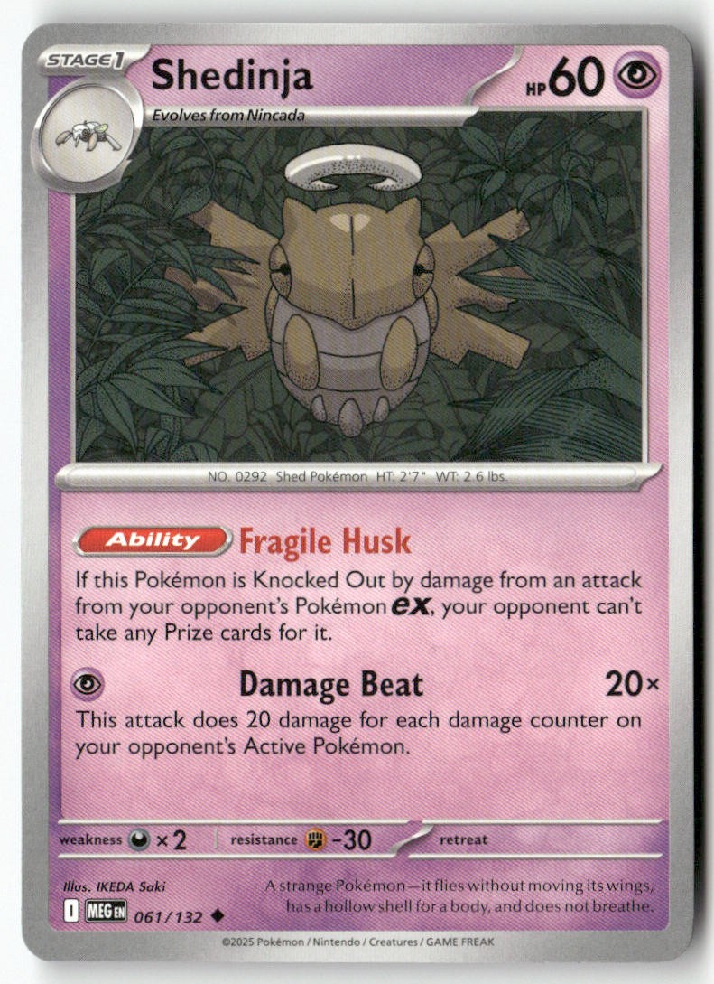 Shedinja 061/132 Mega Evolution Uncommon Pokemon IKEDA Saki