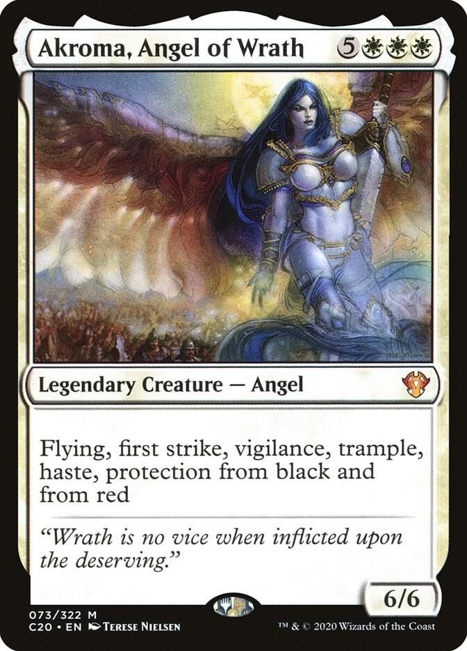 1x Akroma, Angel of Wrath – Commander 2020 – NM – MTG