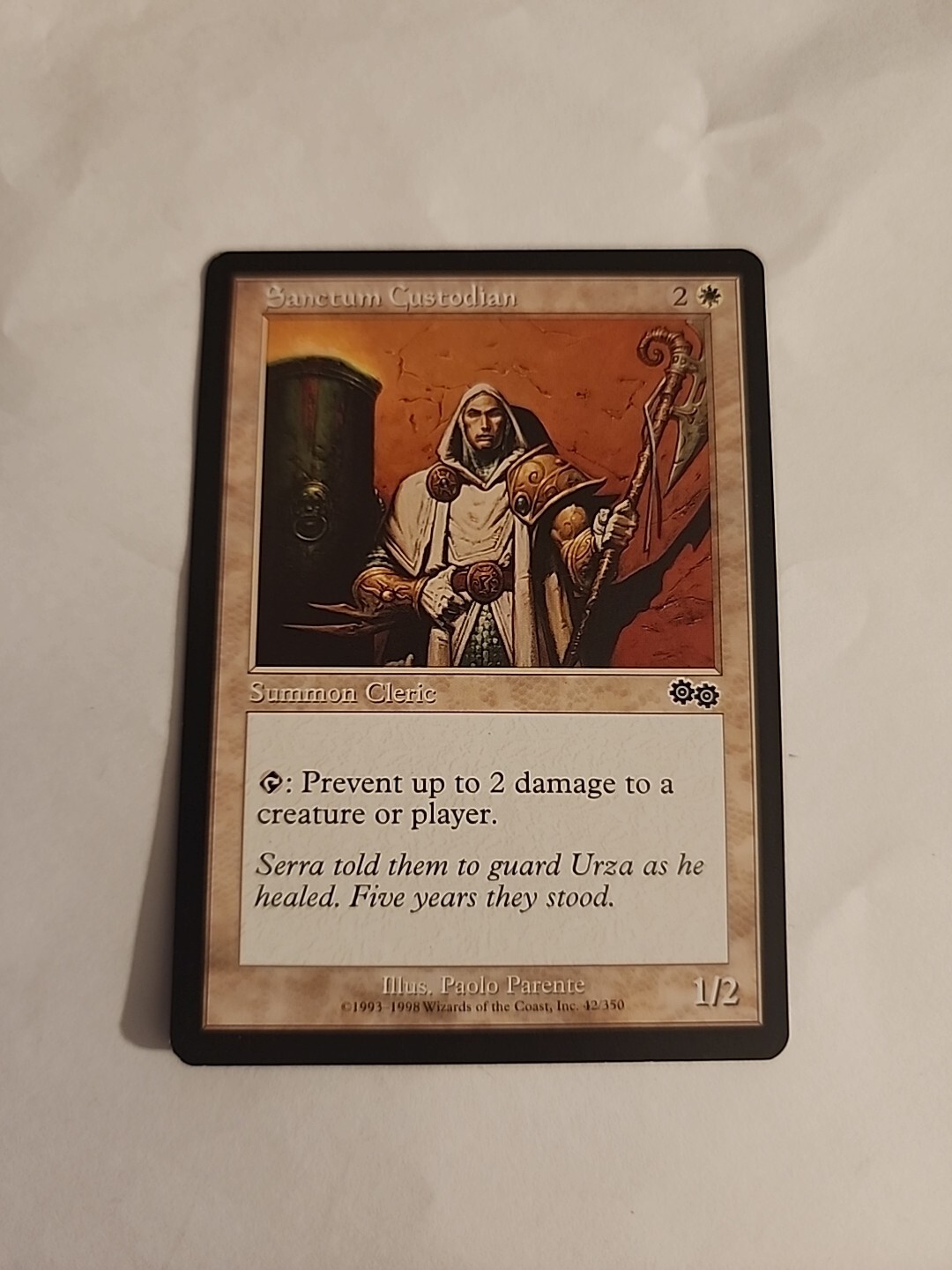 MTG Magic the Gathering Sanctum Custodian (42/356) Urza’s Saga LP