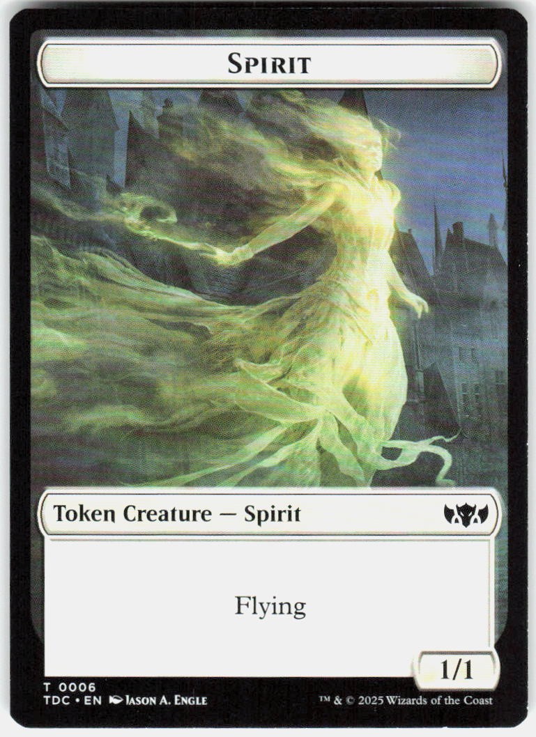 Angel // Spirit Double-Sided Token TDC 2 // 6 English NM – MTG