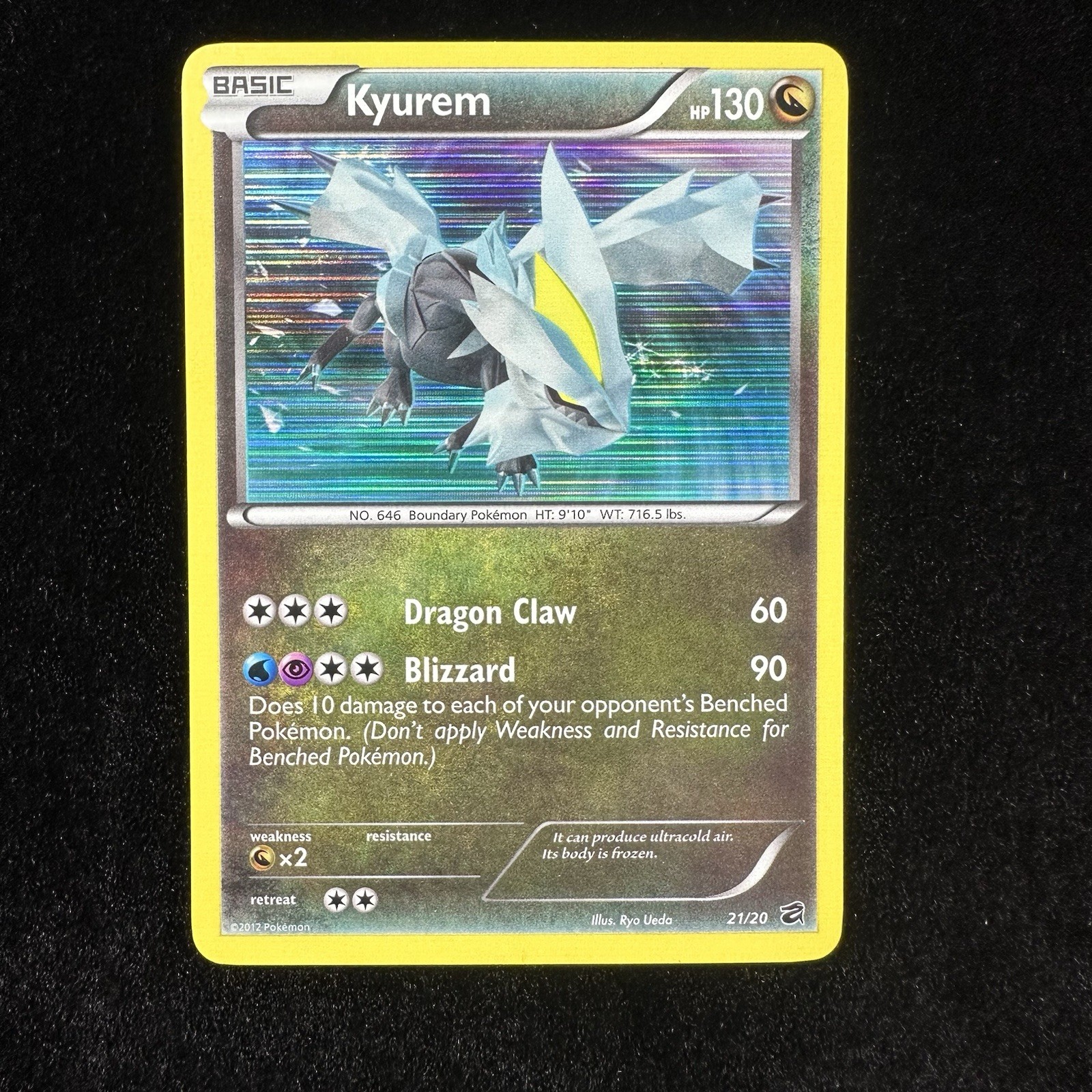 Kyurem 21/20 Dragon Vault Secret Rare Holo