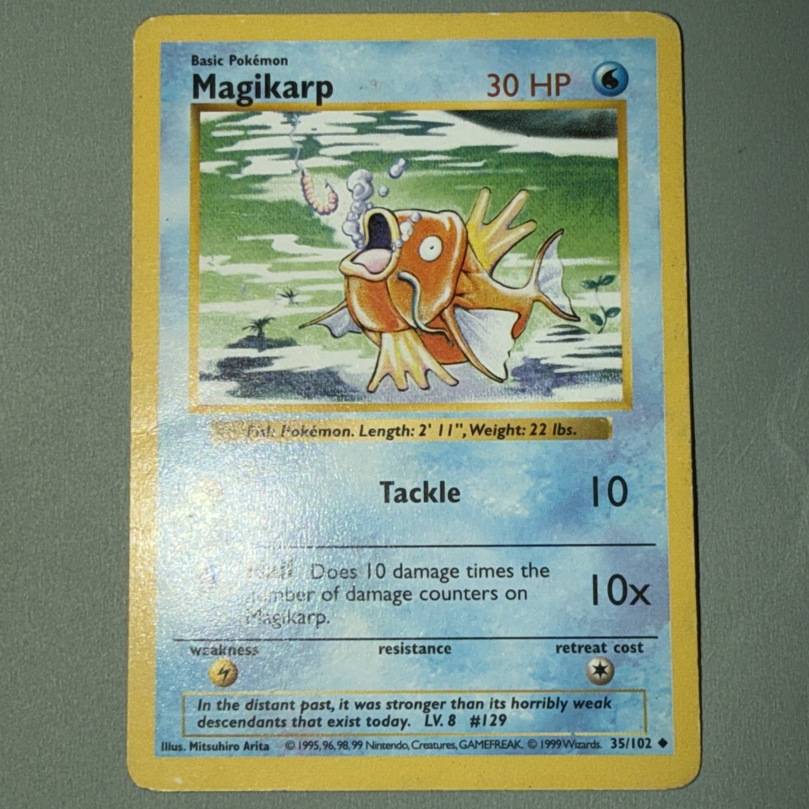 Pokemon Magikarp 35/102 1999 shadowless