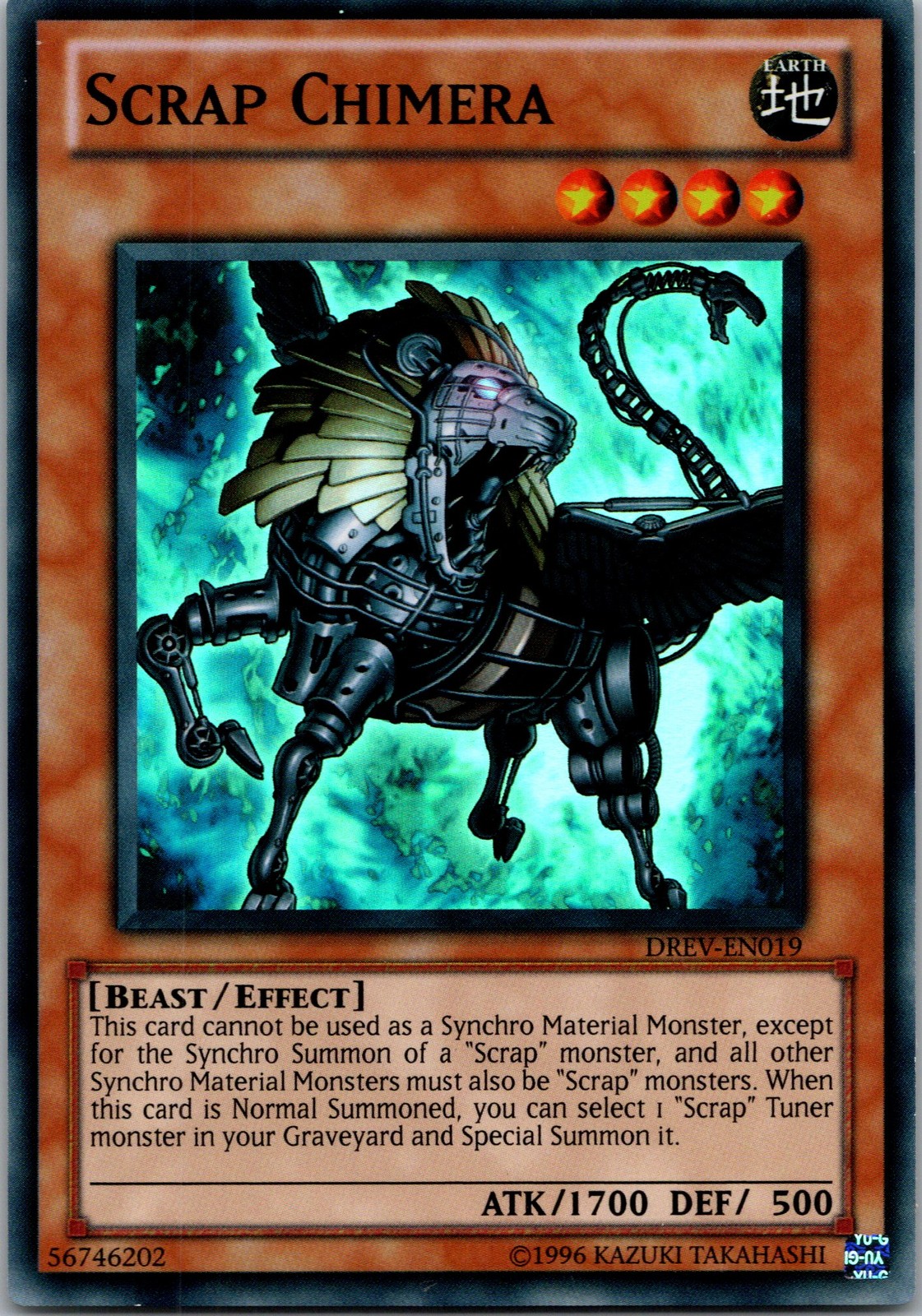 Yugioh Scrap Chimera DREV-EN019 Super Rare NM
