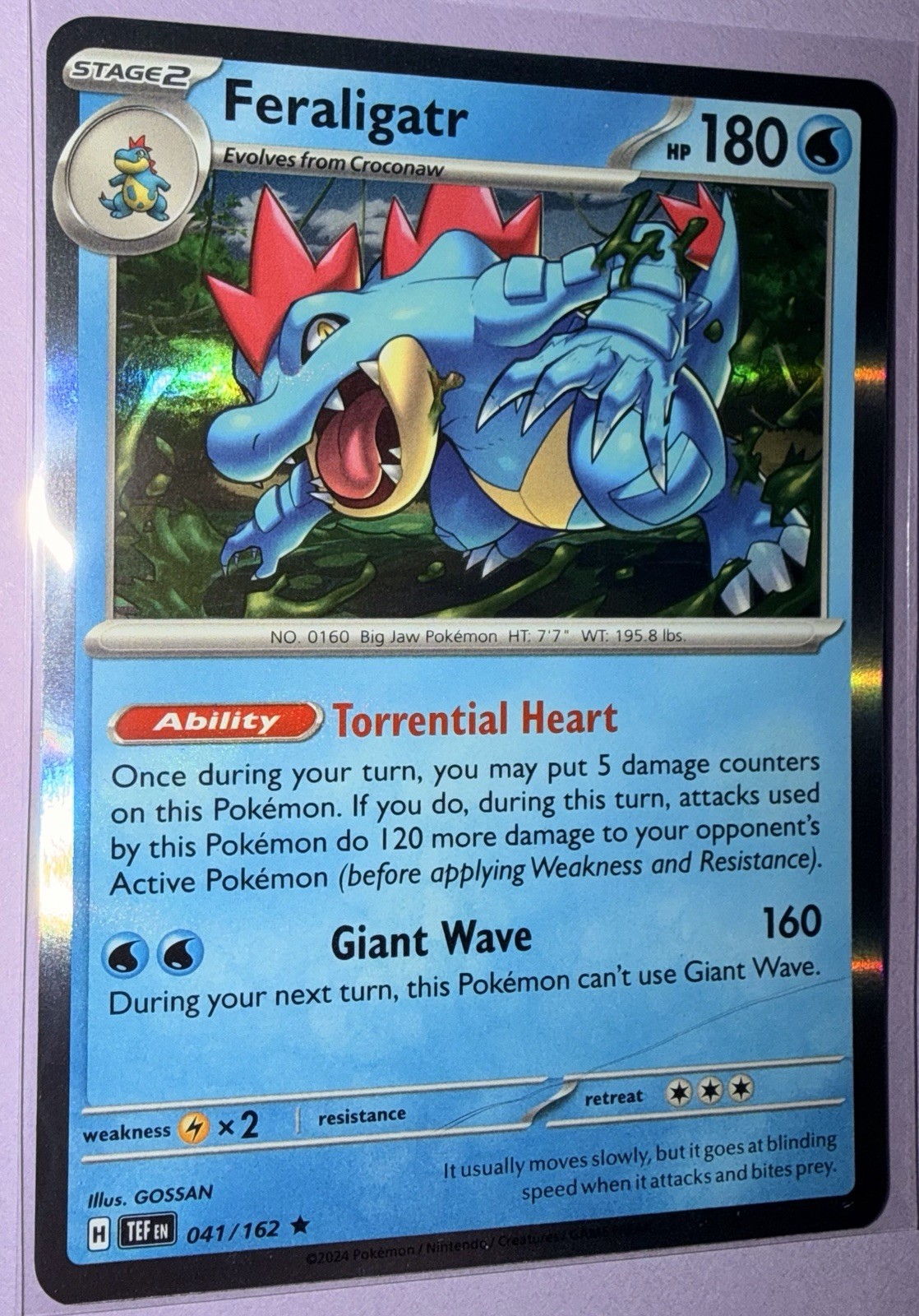 Feraligatr 041/162 SV05: Temporal Forces Holo Rare NM