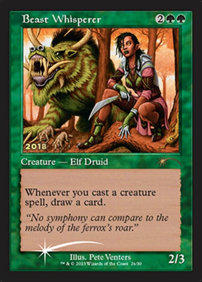 Beast Whisperer – Foil (30th Anniversary Play Promos) NM, English MTG Unique & M