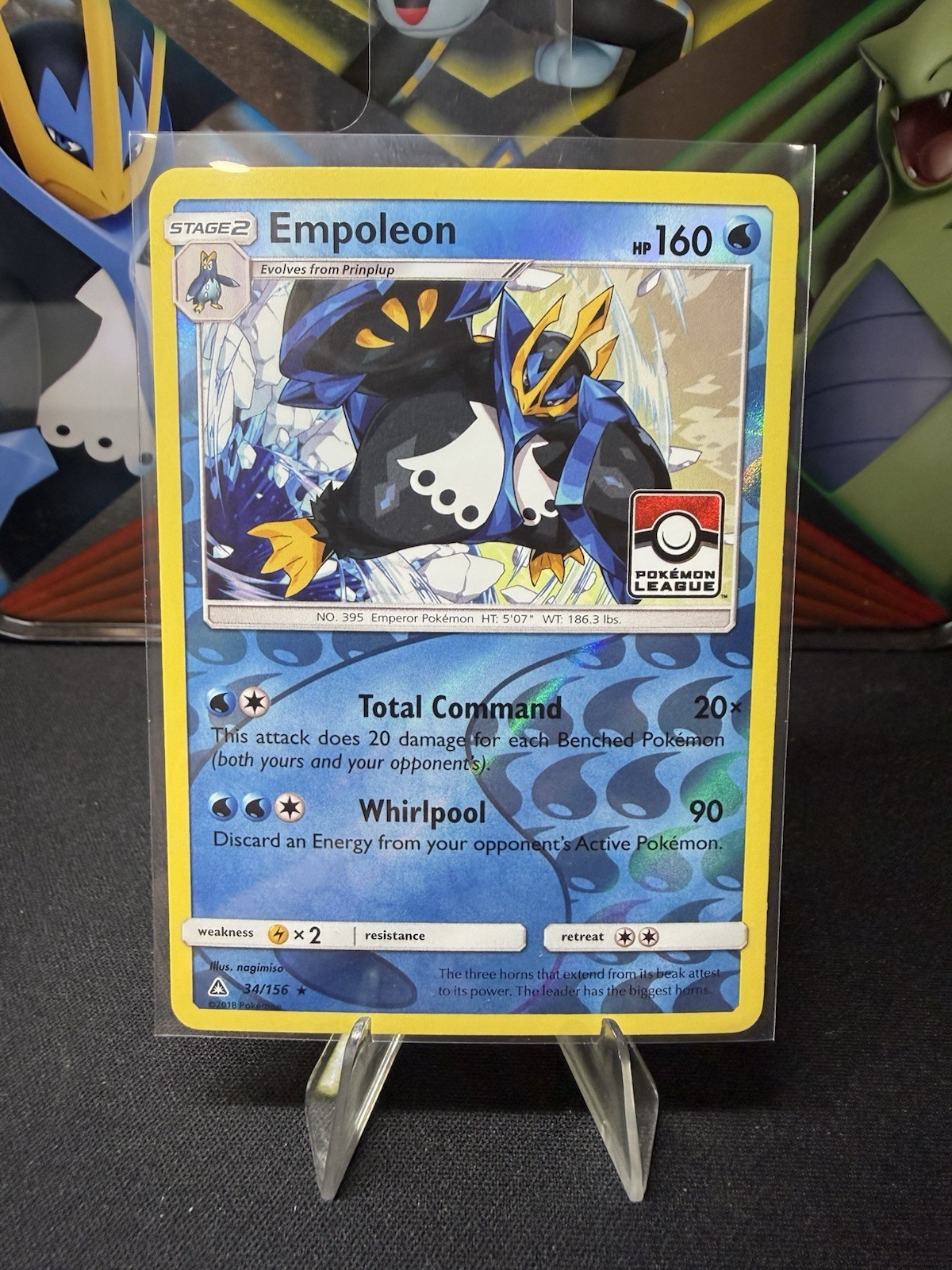 Empoleon 34/156 Reverse Holo Pokemon League Promo Pokemon TCG NM