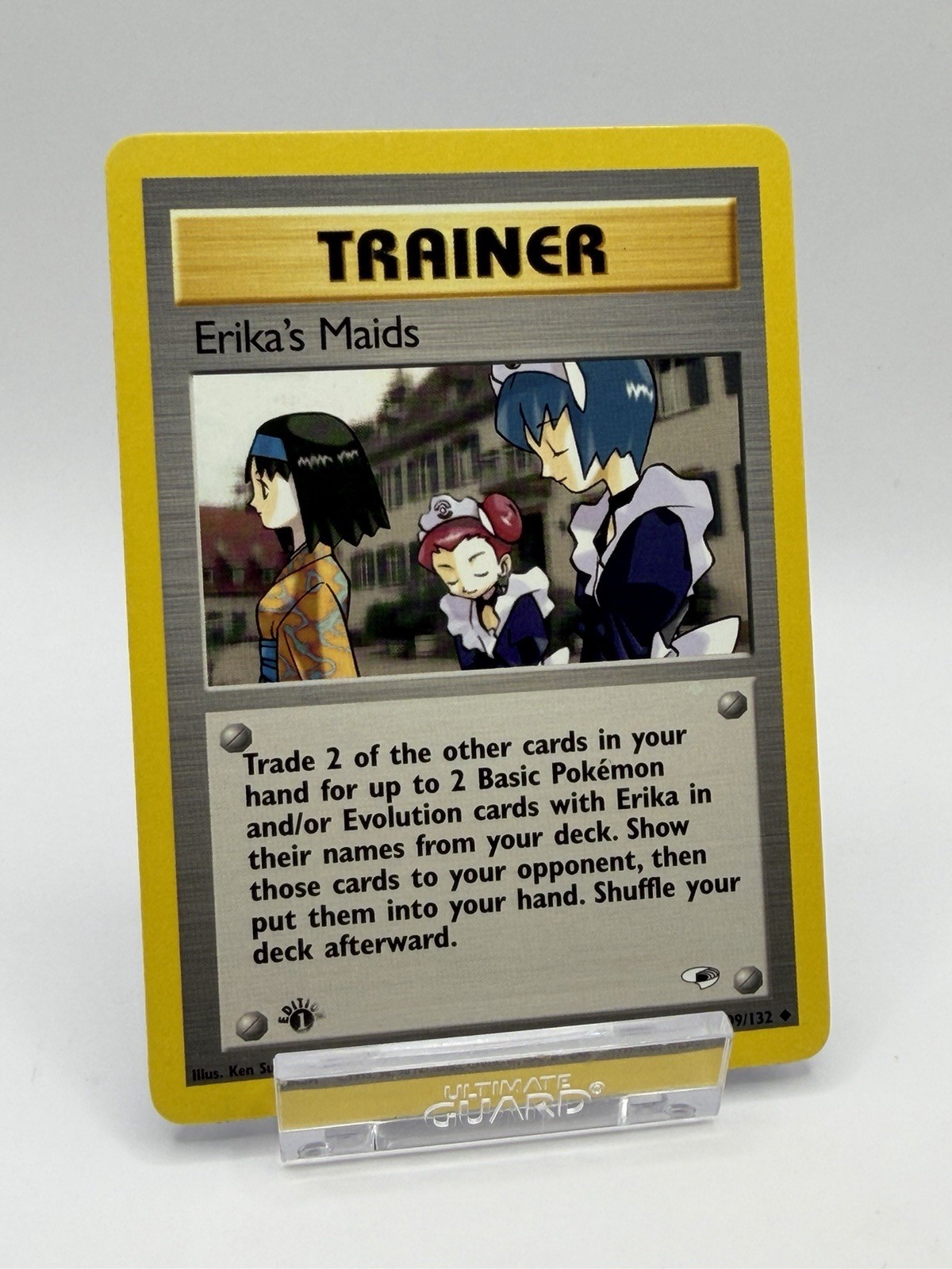 Pokémon TCG Erika’s Maids Trainer 109/132 1st Edition WOTC Ken Sugimori