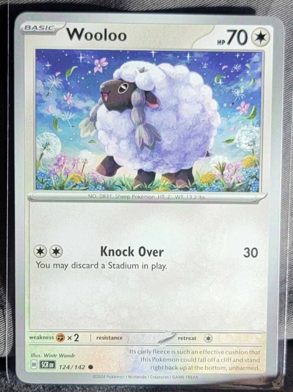 Pokemon TCG Card Wooloo 124/142 S&V Stellar Crown Common NM