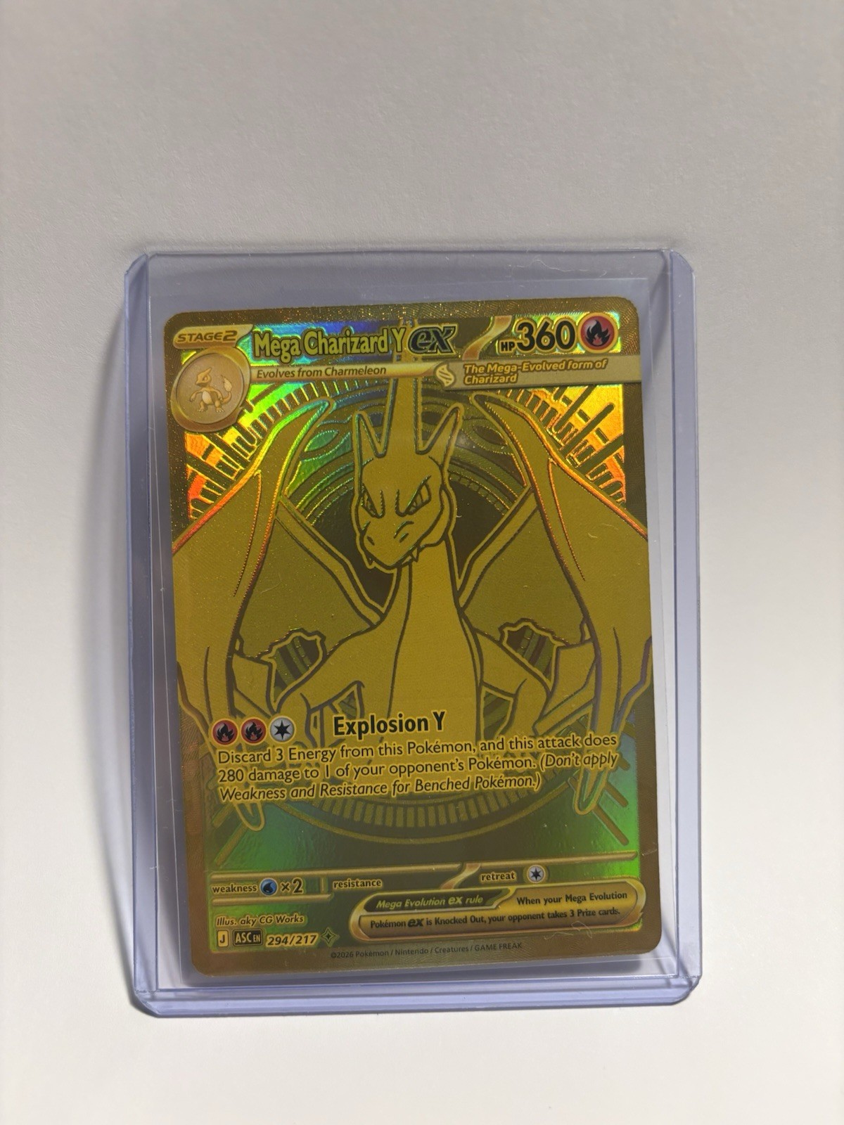 Mega Charizard Y ex – 294/217 – ME: Ascended Heroes – Incredible Centering