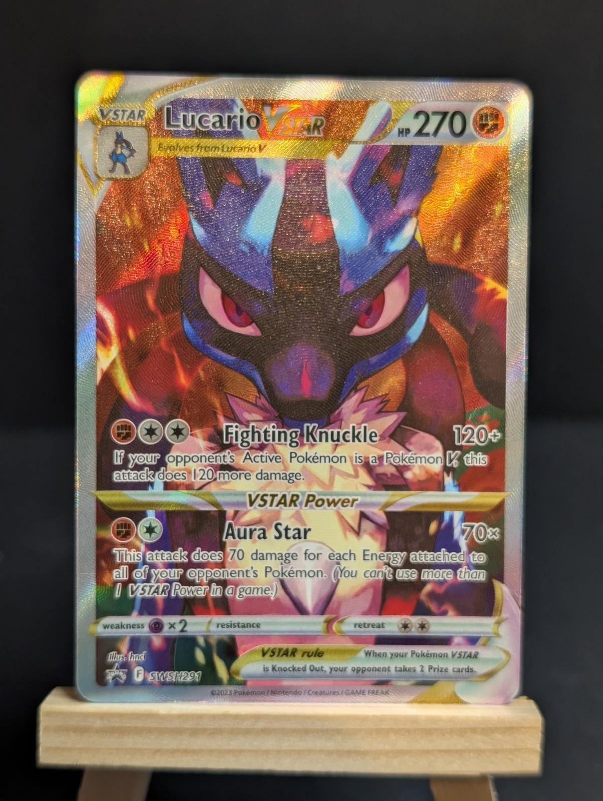 Pokémon TCG Lucario VSTAR SWSH291 Sword & Shield Promo Holo EN NM
