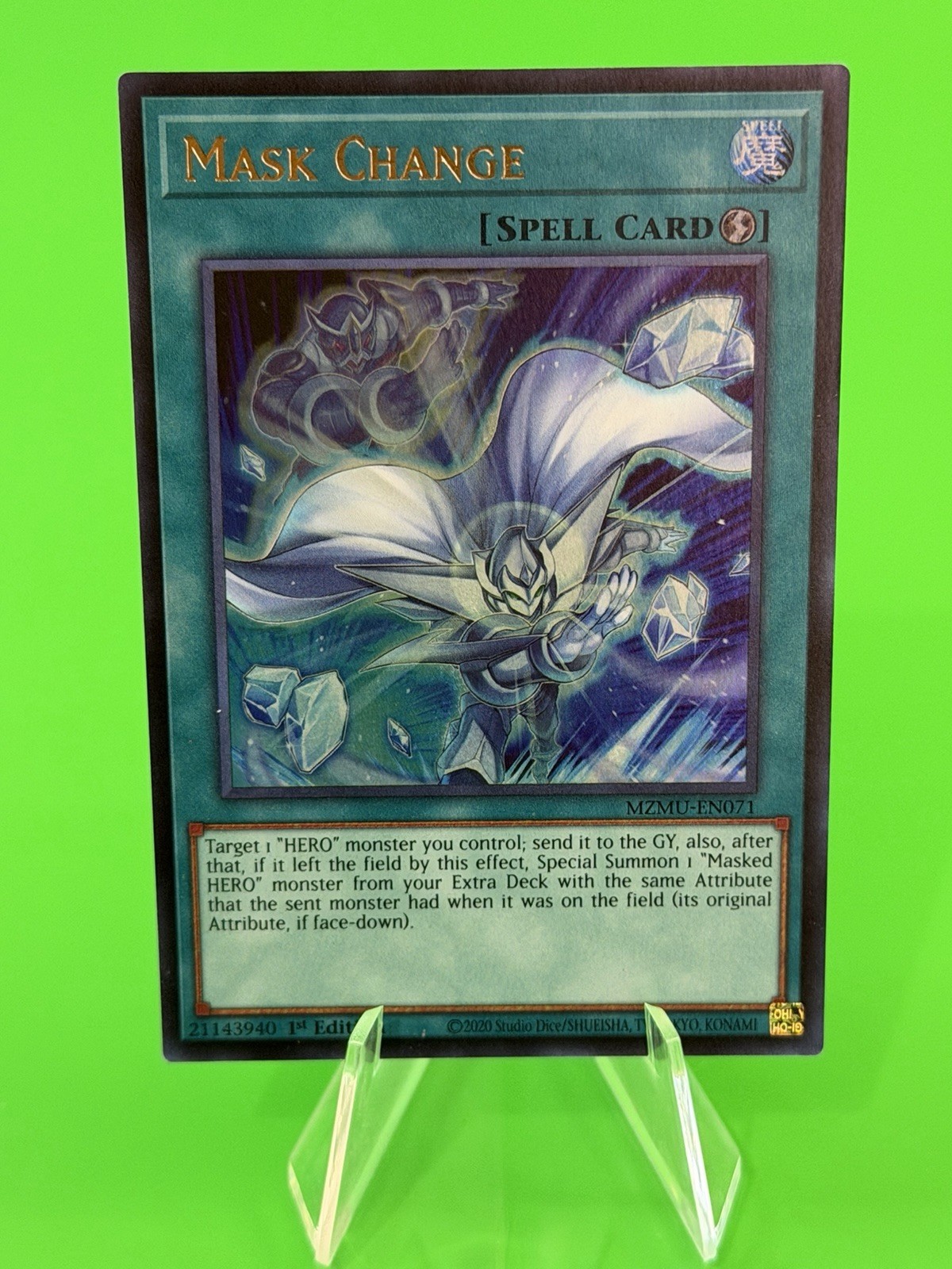 Yu-Gi-Oh Maze Of Muertos Mask Change Ultra Rare MZMU-EN071 NM!!!