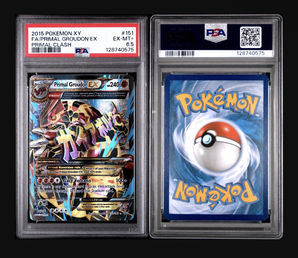 Pokemon XY Primal Clash – Primal Groudon EX #151/160 PSA 6.5, POP 1