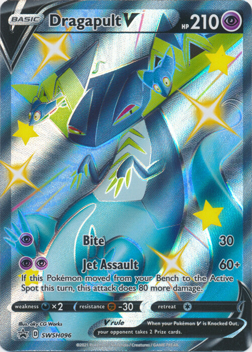 Dragapult V (Shiny) – SWSH096 Sword & Shield Promo NM Pokemon TCG
