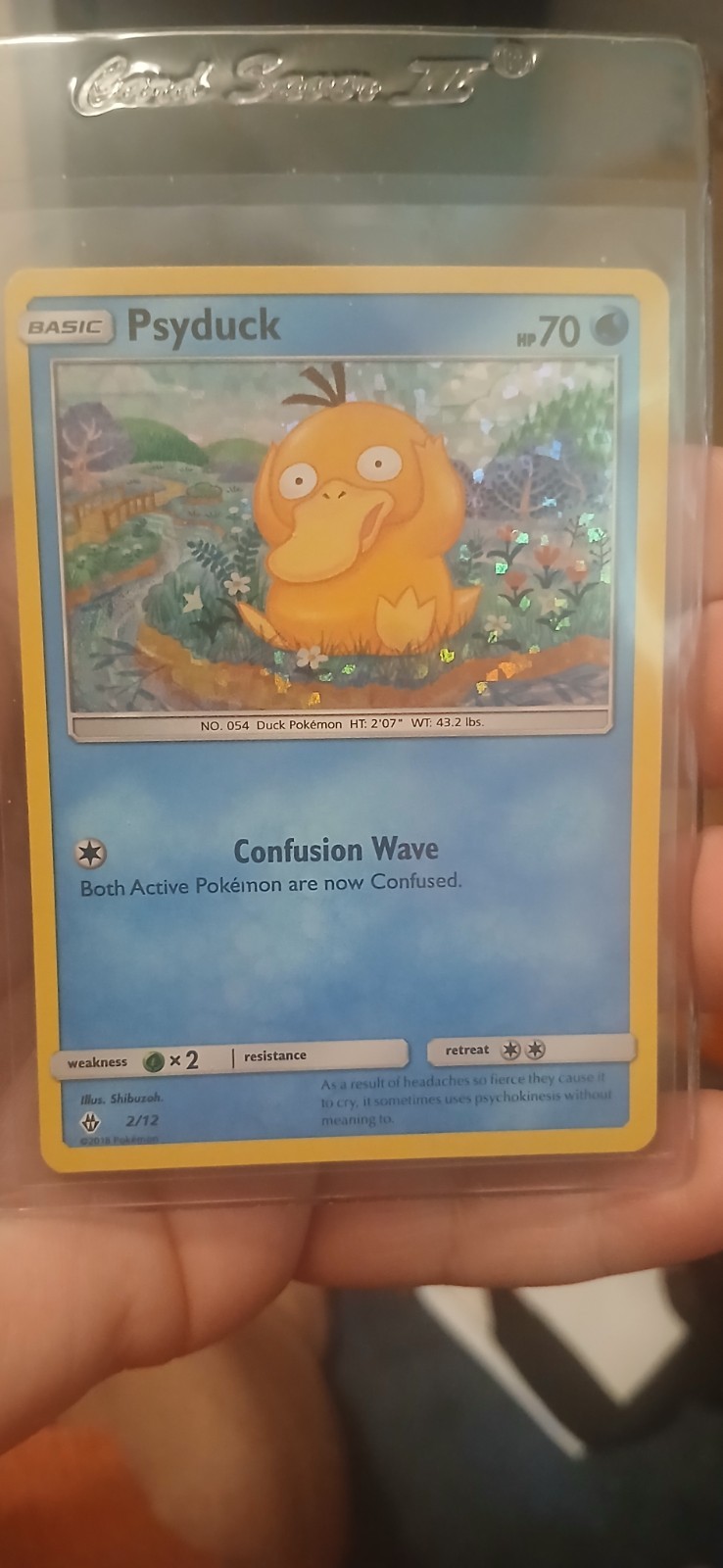 McDonald’s 2018 Pokemon TCG Psyduck Holo Promo Card #2/12 LP Rare