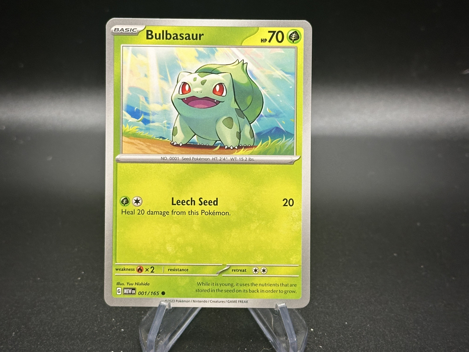 Bulbasaur – 001/165 Scarlet & Violet 151 – Pokémon TCG