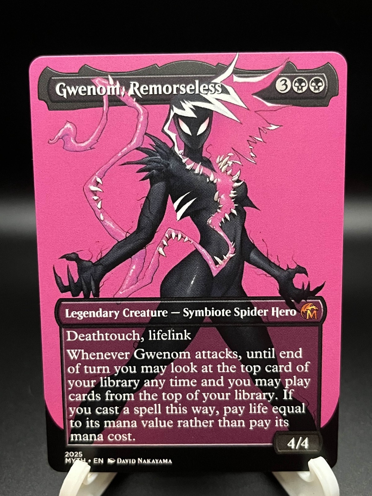 Gwenom, Remorseless High Quality Custom Altered Art Playtest Proxy Card