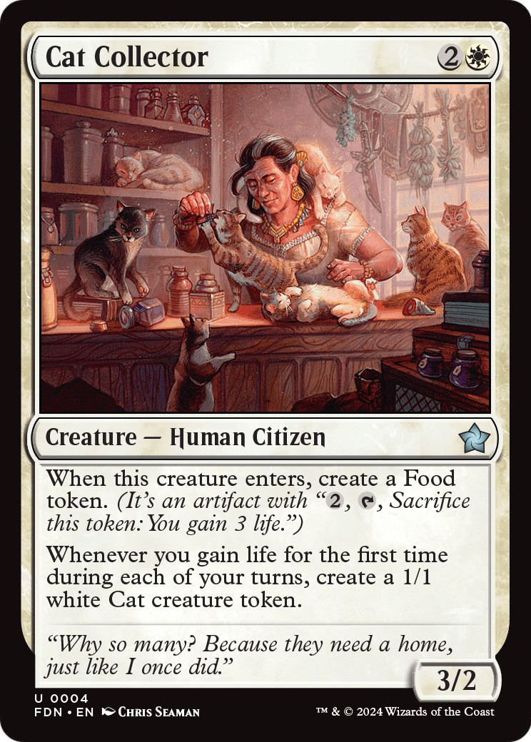 Cat Collector Magic: The Gathering Foundations 4