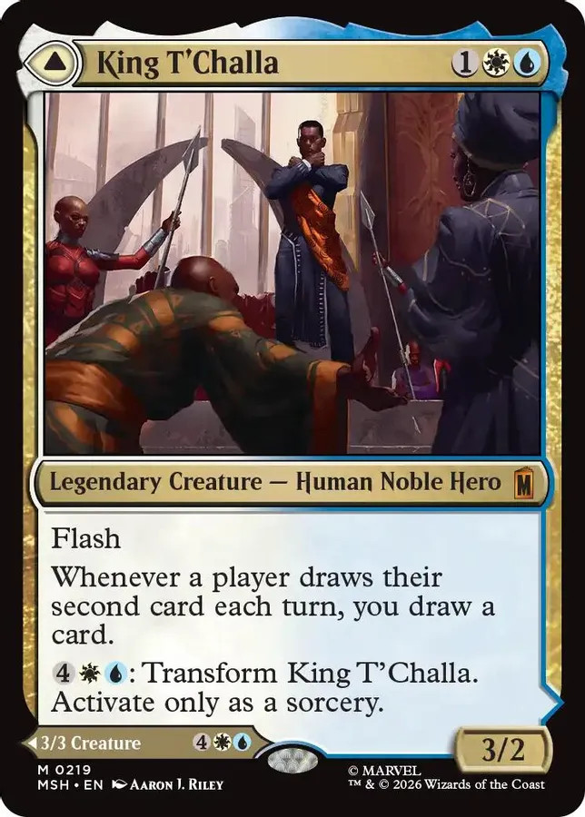 King T’Challa 219 NM Marvel Super Heroes MTG