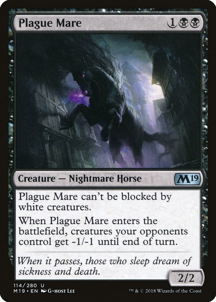 NM – Plague Mare M19 – 114 Core Set 2019
