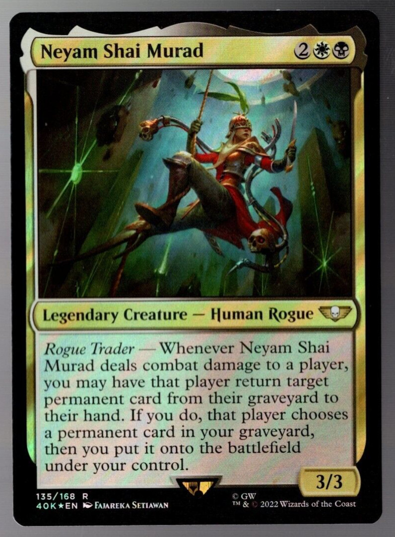 Neyam Shai Murad 135/168 Rare Surge Foil Warhammer 40K MTG NM