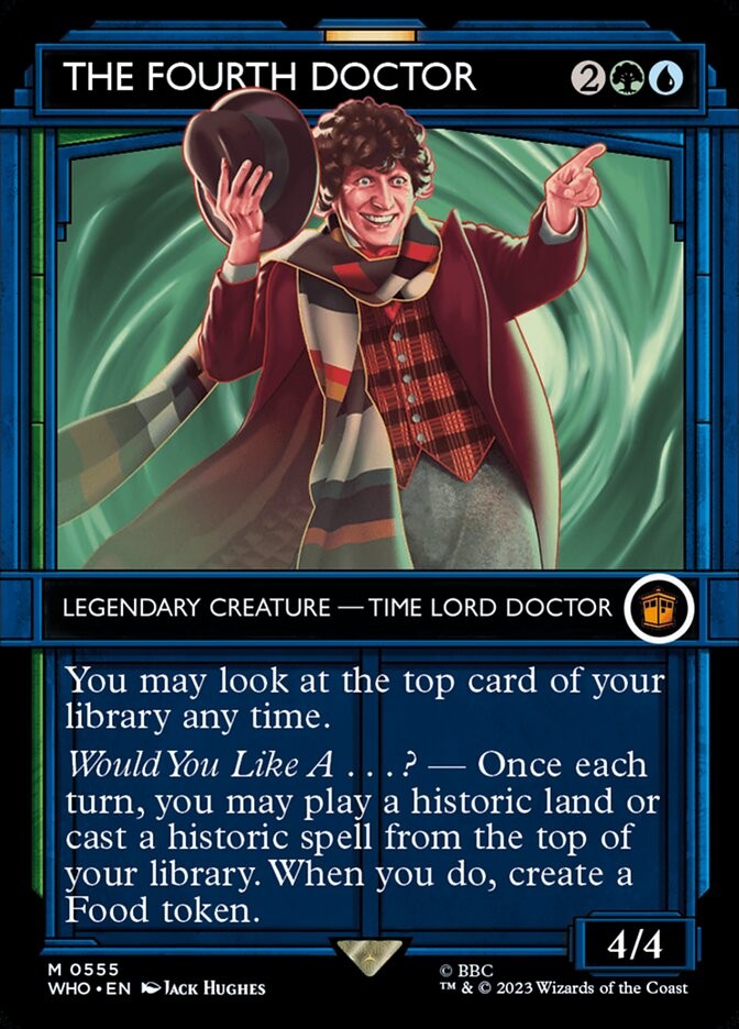 The Fourth Doctor (Showcase, Borderless) [Doctor Who] #555 NM MTG