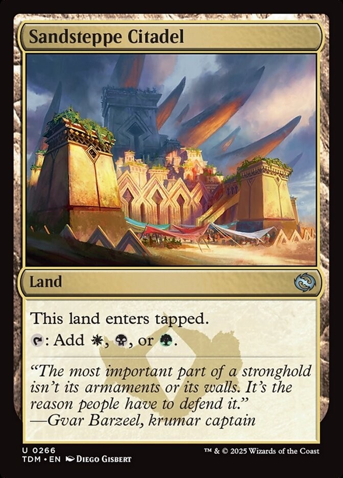 Sandsteppe Citadel 0266 Non Foil Uncommon Tarkir Dragonstorm MTG Near Mint