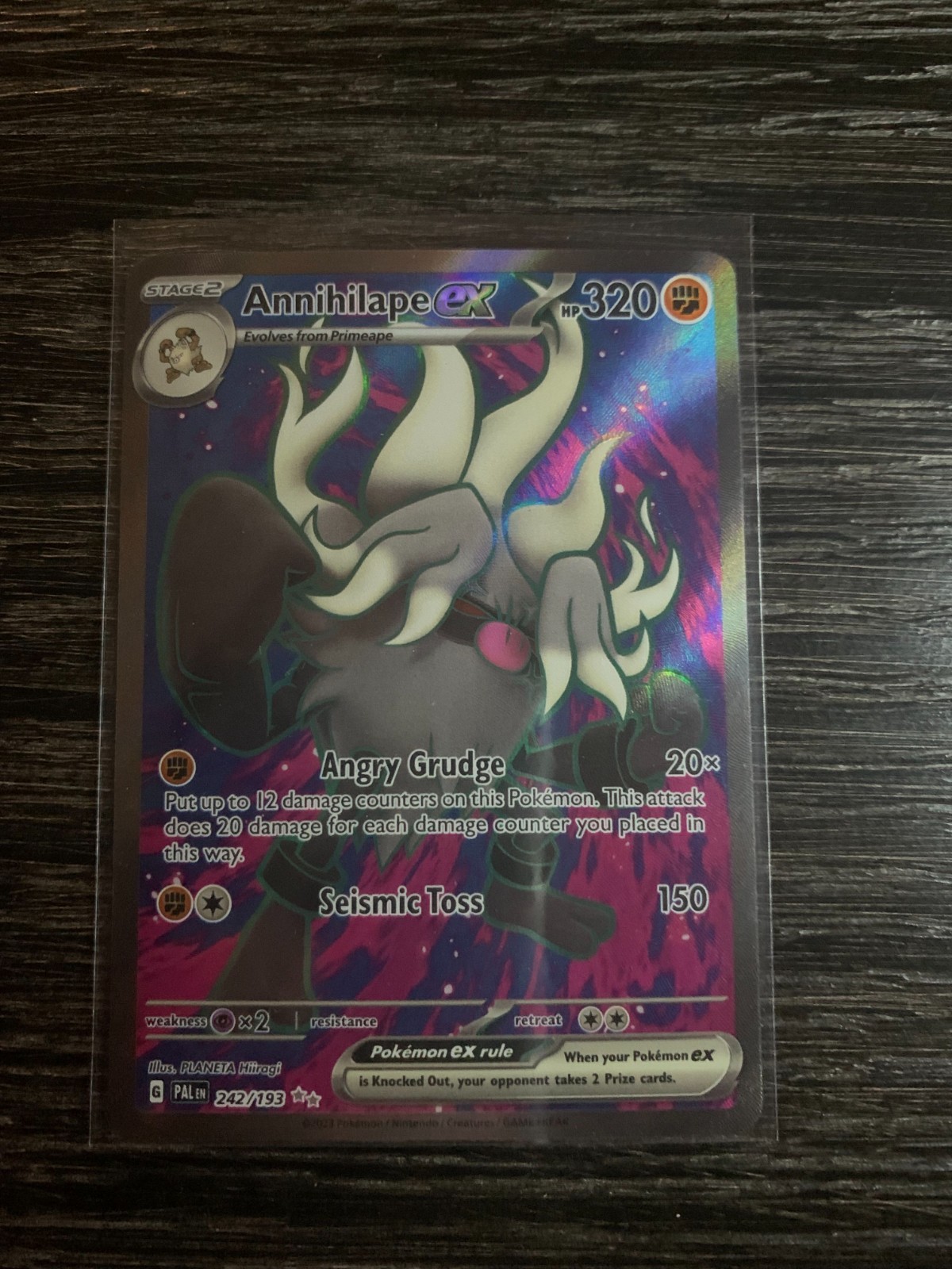 Annihilape ex 242/193 Ultra Rare Paldea Evolved Pokemon Holo Near Mint