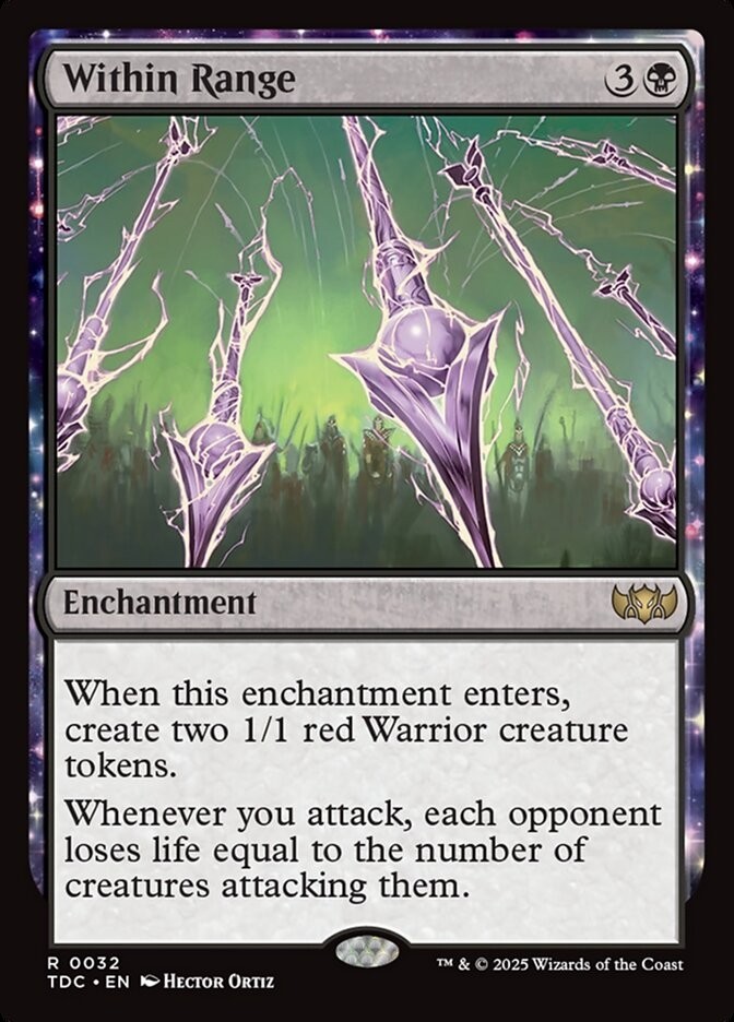 Within Range 0032 Non Foil Rare Tarkir Dragonstorm Commander MTG NM