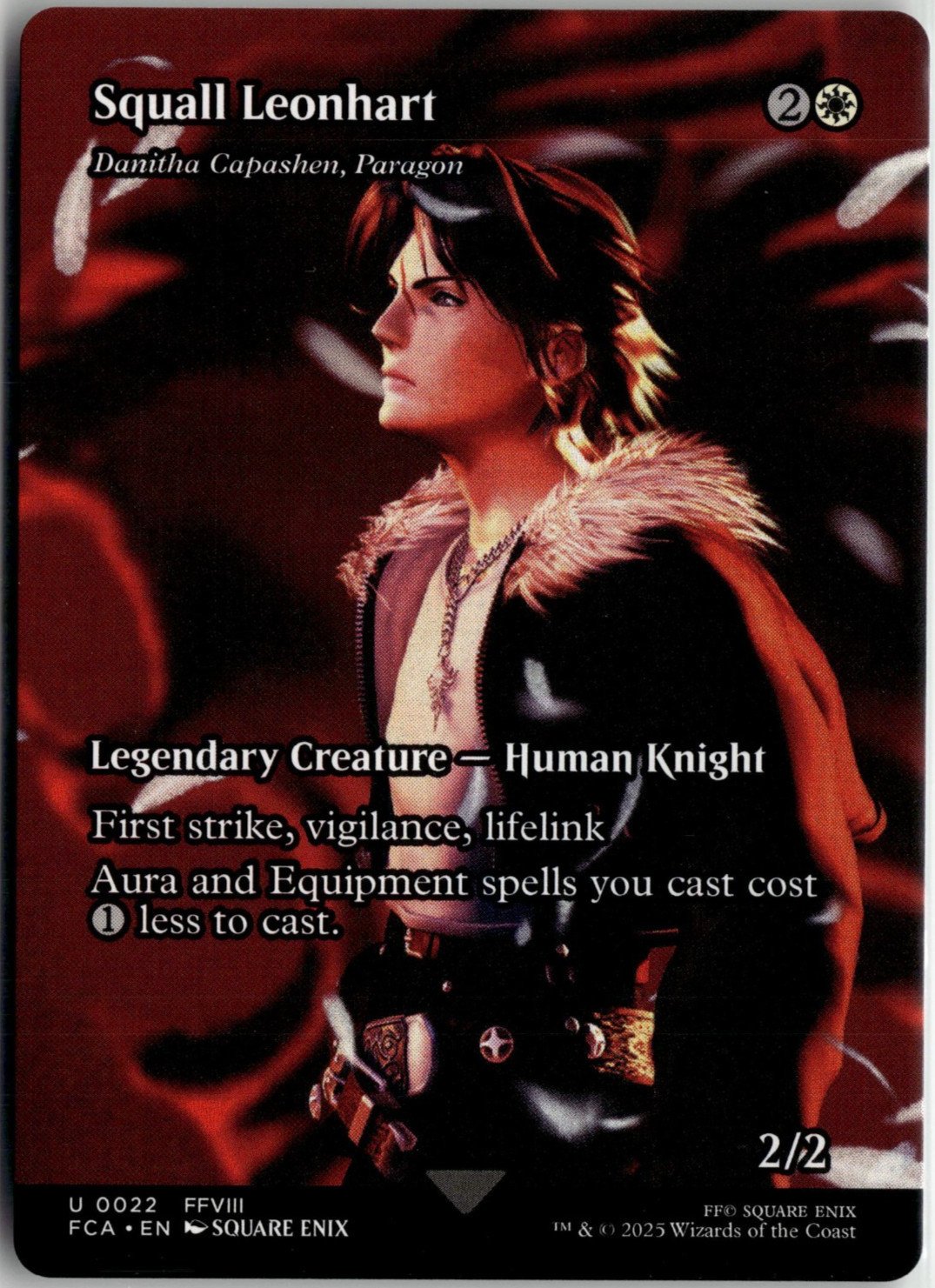 Squall Leonhart – 0022 – Showcase Final Fantasy FF MTG Magic Card NM