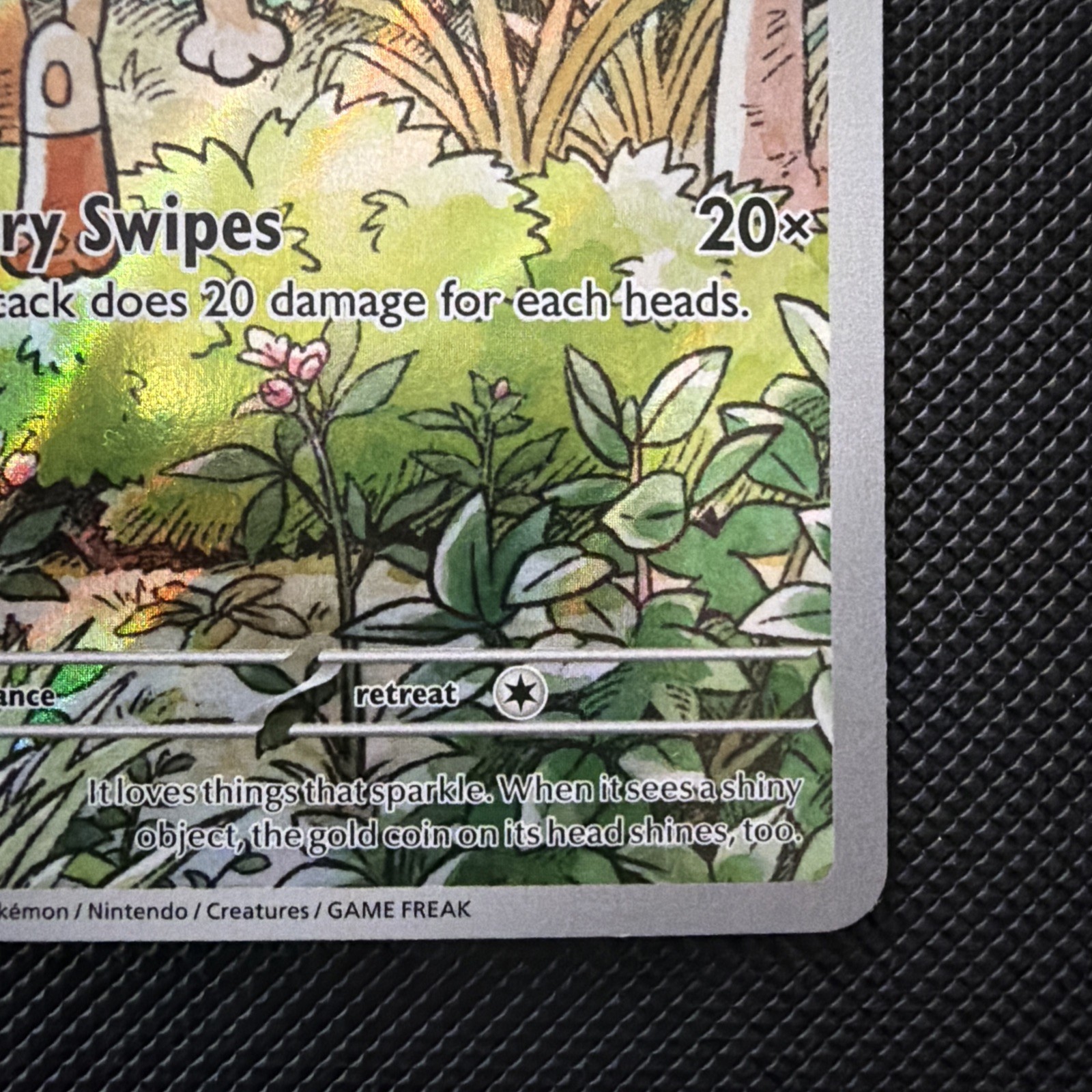 Pokemon Cards Meowth 106/094 Phantasmal Flames Illustration Rare Mint