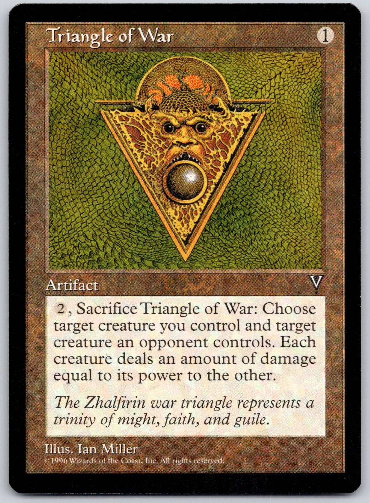 Triangle of War Rare Visions Magic: The Gathering Lightly Played